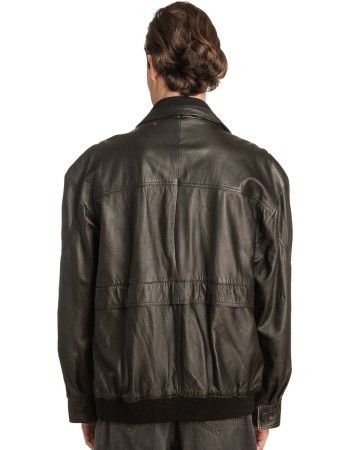  Γνήσιο Ανδρικό Δερμάτινο Μπουφάν - A64