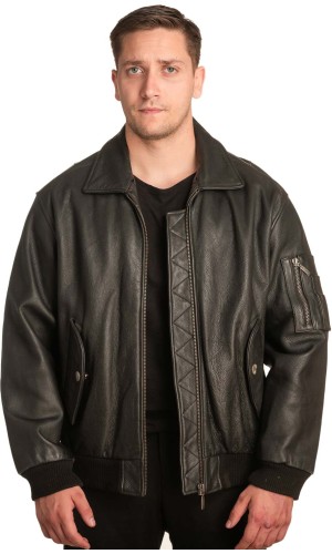 Γνήσιο Ανδρικό Δερμάτινο Μπουφάν - A66
