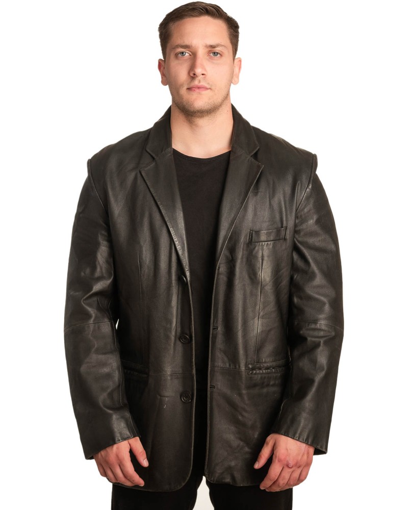 Γνήσιο Ανδρικό Δερμάτινο Σακάκι - Α67