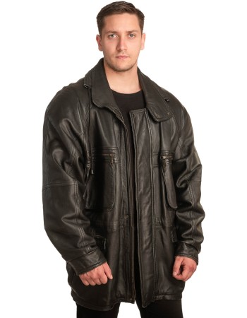 Γνήσιο Ανδρικό Δερμάτινο Μπουφάν - A70