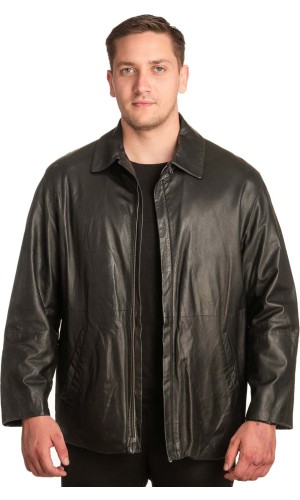  Γνήσιο Ανδρικό Δερμάτινο Μπουφάν - A73