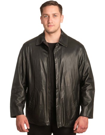  Γνήσιο Ανδρικό Δερμάτινο Μπουφάν - A73