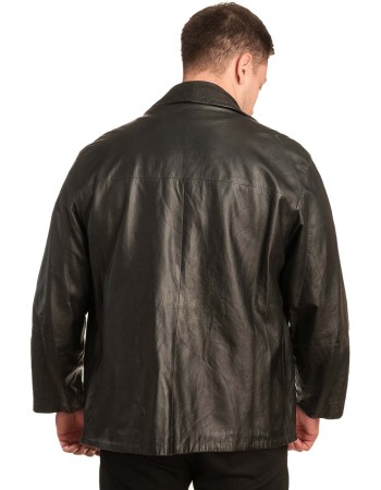  Γνήσιο Ανδρικό Δερμάτινο Μπουφάν - A73