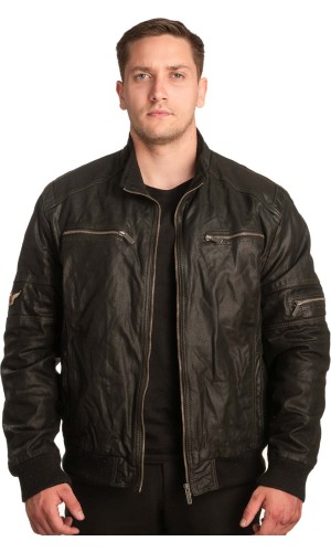 Γνήσιο Ανδρικό Δερμάτινο Μπουφάν - A75