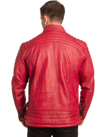  Γνήσιο Ανδρικό Δερμάτινο Μπουφάν - A80