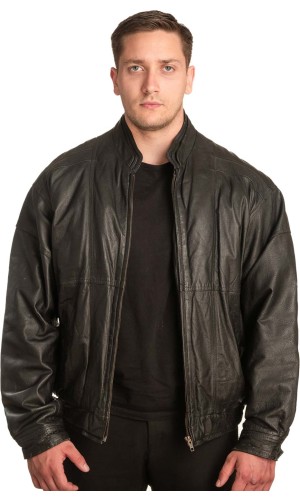 Γνήσιο Ανδρικό Δερμάτινο Μπουφάν - A86