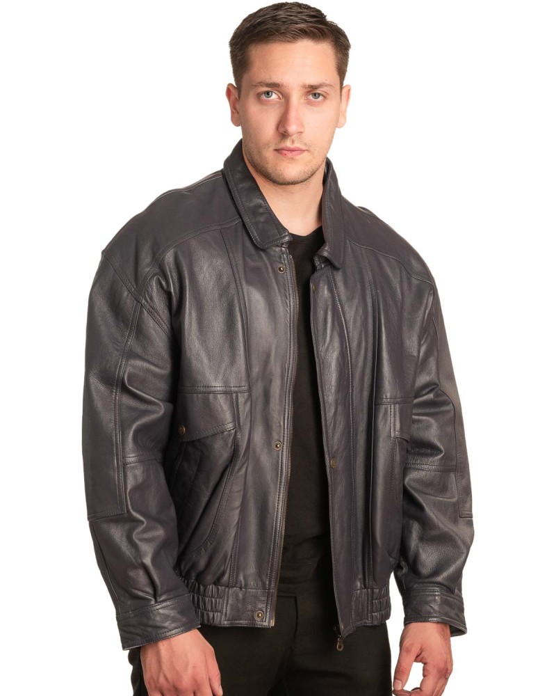 Γνήσιο Ανδρικό Δερμάτινο Μπουφάν - A87