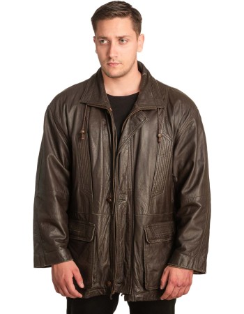 Γνήσιο Ανδρικό Δερμάτινο Μπουφάν - A91