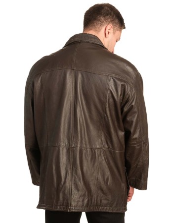 Γνήσιο Ανδρικό Δερμάτινο Μπουφάν - A91