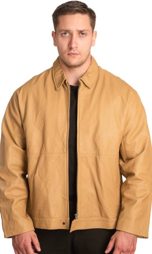  Γνήσιο Ανδρικό Δερμάτινο Μπουφάν - A92