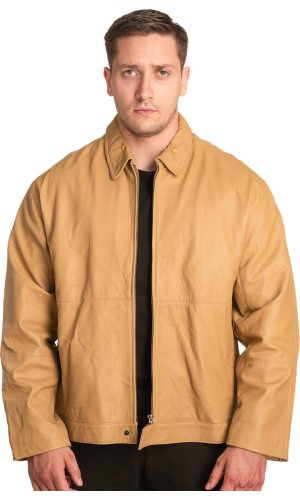  Γνήσιο Ανδρικό Δερμάτινο Μπουφάν - A92