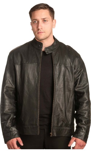  Γνήσιο Ανδρικό Δερμάτινο Μπουφάν - A94