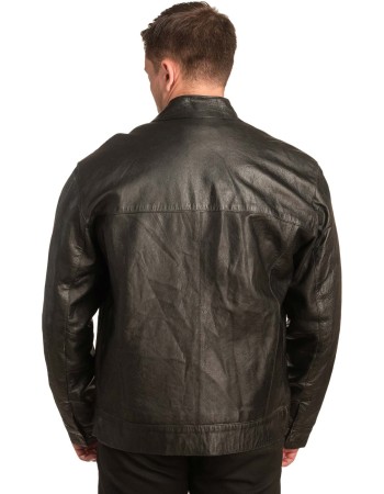  Γνήσιο Ανδρικό Δερμάτινο Μπουφάν - A94