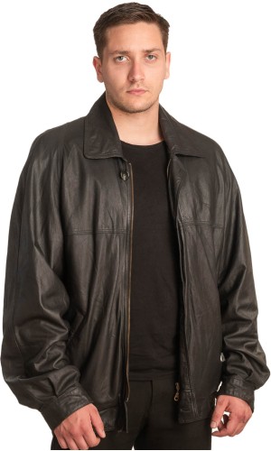  Γνήσιο Ανδρικό Δερμάτινο Μπουφάν - A96