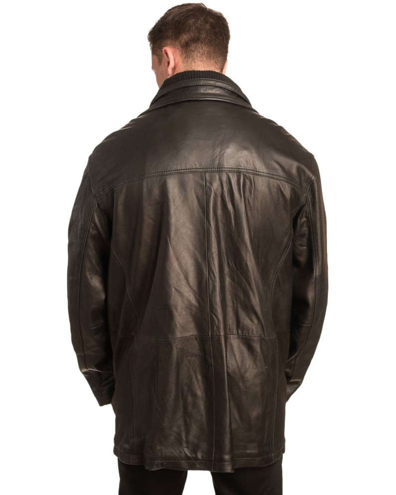  Γνήσιο Ανδρικό Δερμάτινο Μπουφάν - A99
