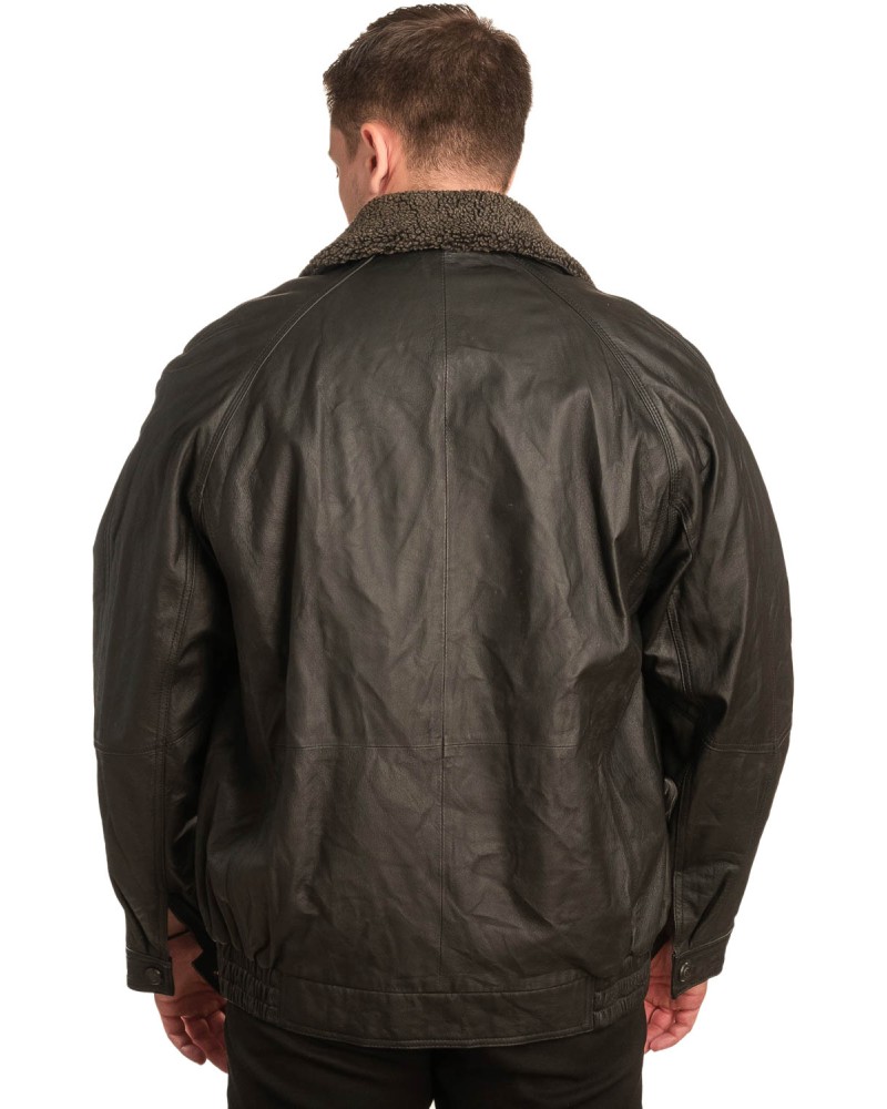 Γνήσιο Ανδρικό Δερμάτινο Μπουφάν - A104