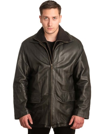 Γνήσιο Ανδρικό Δερμάτινο Μπουφάν - A106