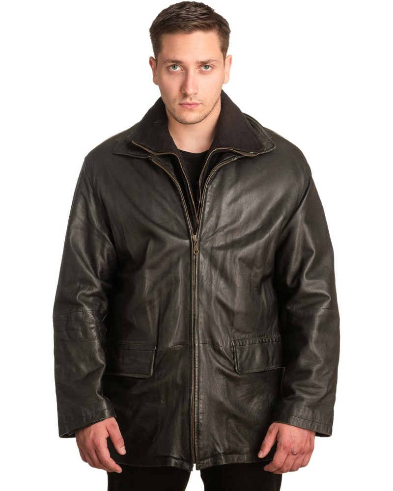 Γνήσιο Ανδρικό Δερμάτινο Μπουφάν - A106