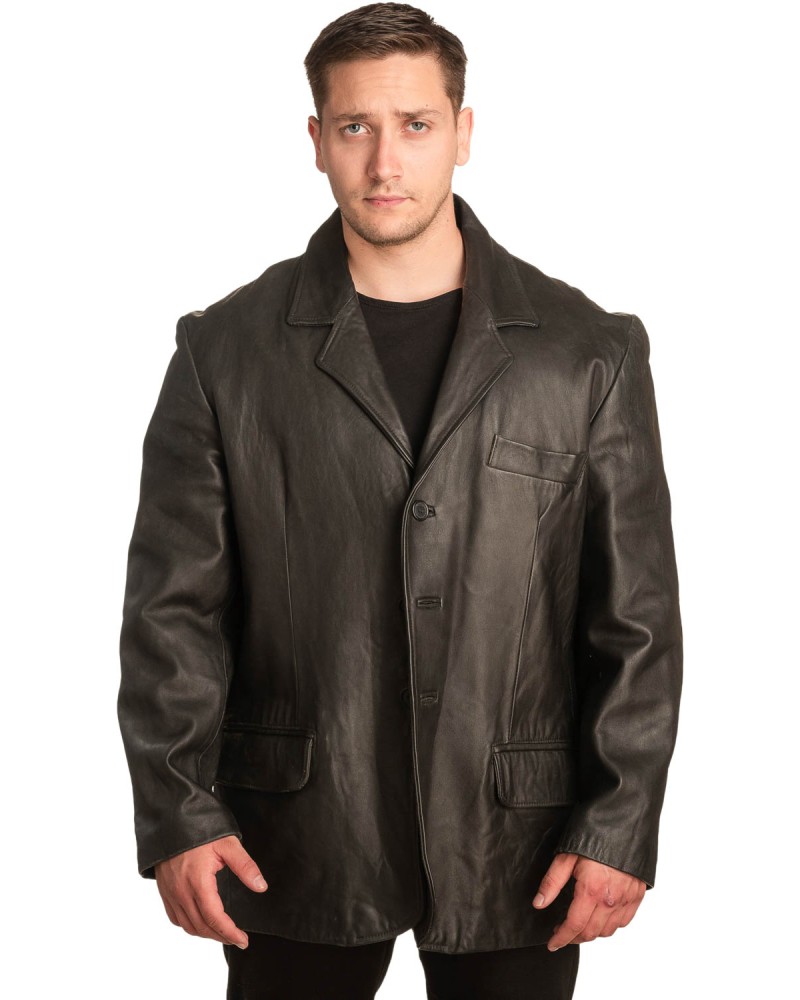 Γνήσιο Ανδρικό Δερμάτινο Σακάκι - Α110