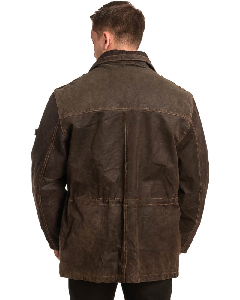 Γνήσιο Ανδρικό Δερμάτινο Μπουφάν - A115