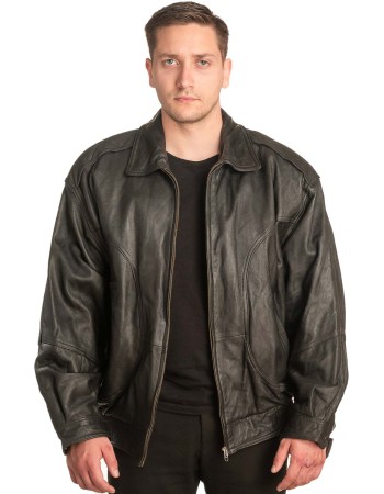 Γνήσιο Ανδρικό Δερμάτινο Μπουφάν - A116