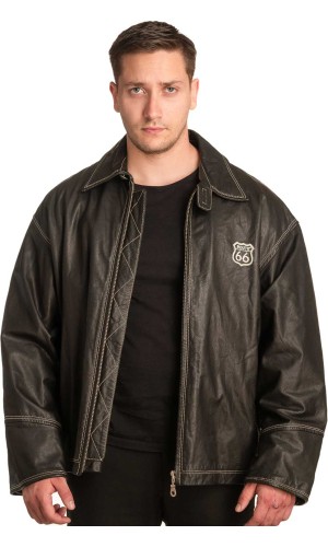 Γνήσιο Ανδρικό Δερμάτινο Μπουφάν - A120
