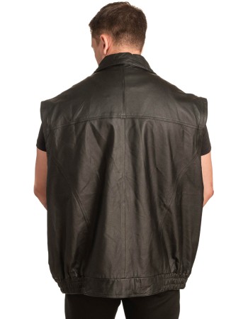 Γνήσιο Ανδρικό Δερμάτινο Γιλέκο - A121