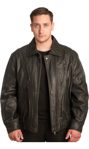 Γνήσιο Ανδρικό Δερμάτινο Μπουφάν - A122