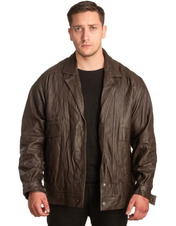 Γνήσιο Ανδρικό Δερμάτινο Μπουφάν - A124
