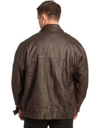 Γνήσιο Ανδρικό Δερμάτινο Μπουφάν - A124