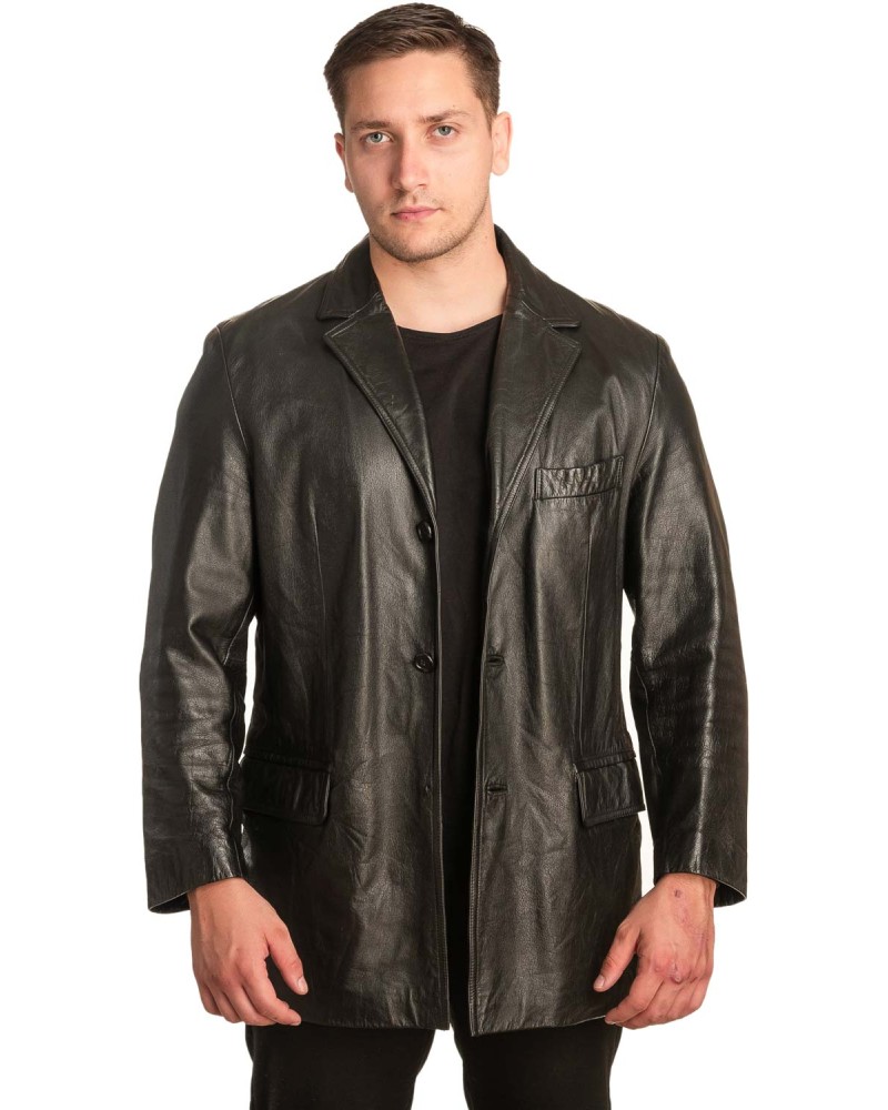 Γνήσιο Ανδρικό Δερμάτινο Σακάκι - Α125