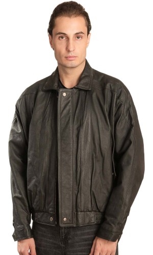 Γνήσιο Ανδρικό Δερμάτινο Μπουφάν - A129