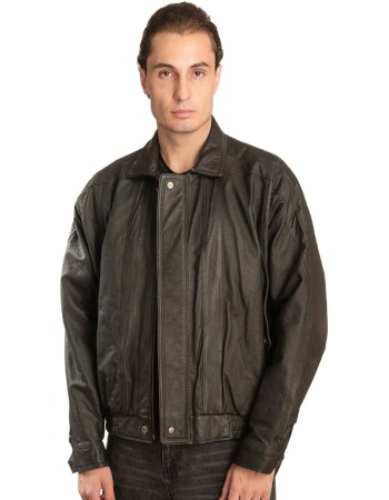 Γνήσιο Ανδρικό Δερμάτινο Μπουφάν - A129