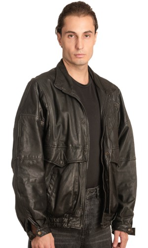 Γνήσιο Ανδρικό Δερμάτινο Μπουφάν - A134