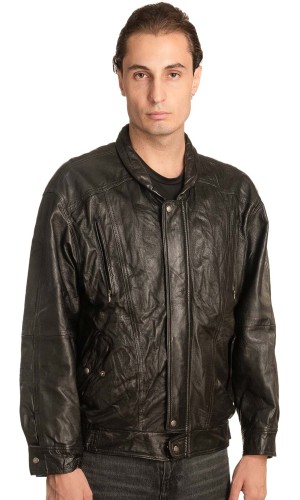 Γνήσιο Ανδρικό Δερμάτινο Μπουφάν - A135