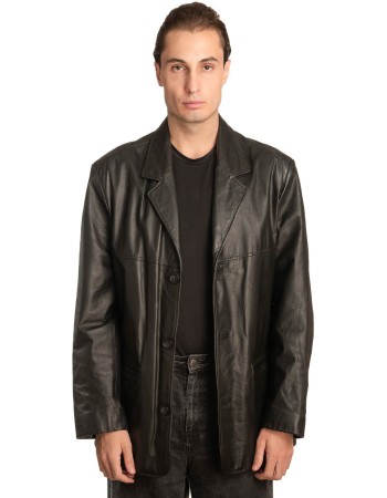 Γνήσιο Ανδρικό Δερμάτινο Σακάκι - Α136