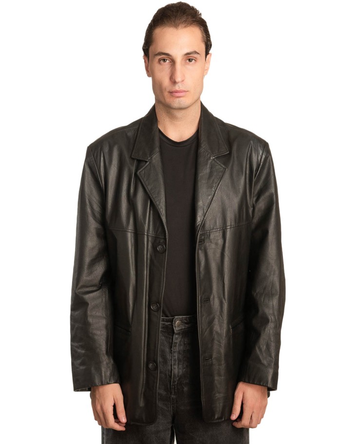 Γνήσιο Ανδρικό Δερμάτινο Σακάκι - Α136