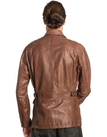  Γνήσιο Ανδρικό Δερμάτινο Μπουφάν - A138