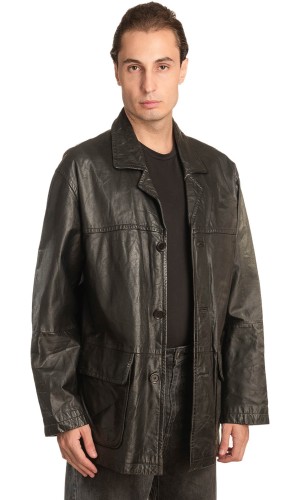 Γνήσιο Ανδρικό Δερμάτινο Σακάκι - Α140