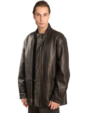  Γνήσιο Ανδρικό Δερμάτινο Μπουφάν - A141