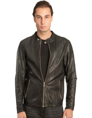 Γνήσιο Ανδρικό Δερμάτινο Μπουφάν - A146