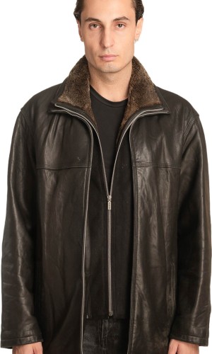  Γνήσιο Ανδρικό Δερμάτινο Μπουφάν - A147