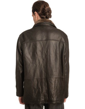  Γνήσιο Ανδρικό Δερμάτινο Μπουφάν - A147