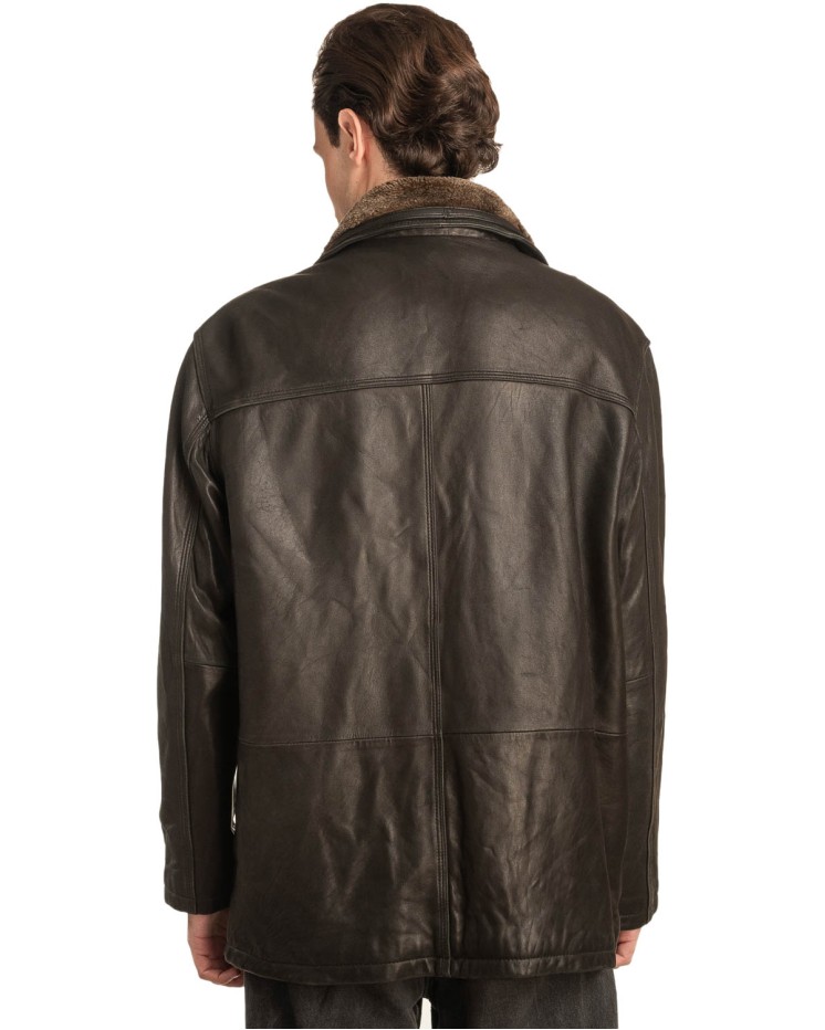  Γνήσιο Ανδρικό Δερμάτινο Μπουφάν - A147