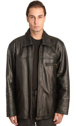 Γνήσιο Ανδρικό Δερμάτινο Μπουφάν - A153