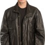  Γνήσιο Ανδρικό Δερμάτινο Μπουφάν - A155