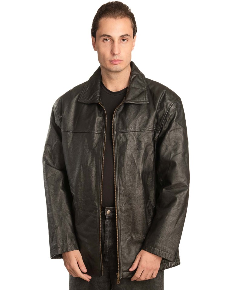 Γνήσιο Ανδρικό Δερμάτινο Μπουφάν - A156