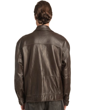 Γνήσιο Ανδρικό Δερμάτινο Μπουφάν - A157