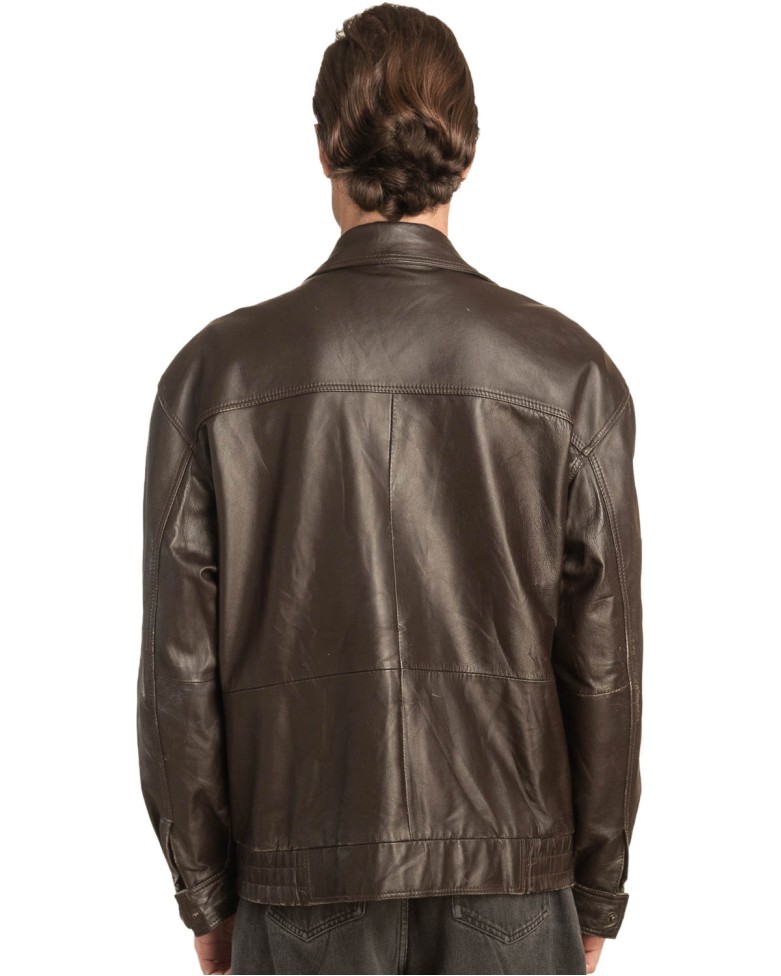 Γνήσιο Ανδρικό Δερμάτινο Μπουφάν - A157