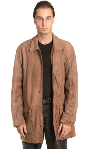 Γνήσιο Ανδρικό Δερμάτινο Μπουφάν - A159